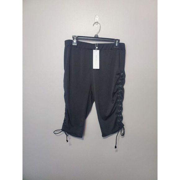 Rosegal Pants - Black Lace-Up Women's Pants